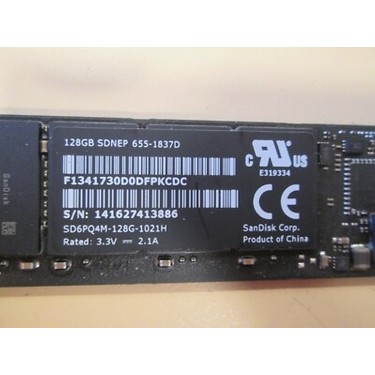 Sandisk 128GB Sdnep 655-1837D Oem For Apple MacBook 13 SSD Fiyatı