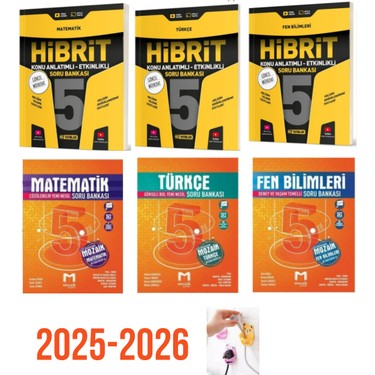 Hız Yayınları 5.sınıf Hibrit Mat-Tür-Fen + Mozaik 5.sınıf Kitabı