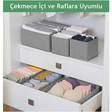 Helen's Home Antrasit 8'li Çekmece İçi Düzenleyici Organizer Fiyatı