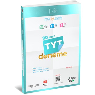 BBB 30本2箱 ÜçDörtBeş Yayınları TYT Fizik 30'lu Deneme Kitabı ve Fiyatı