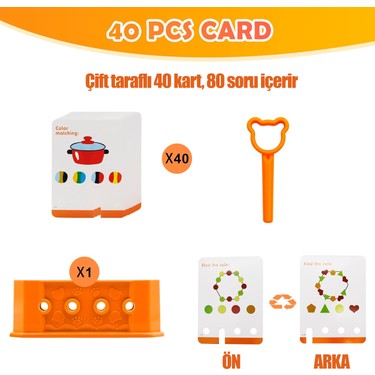 Learning Fun 6-8 Yaş Mantık Oyunu Okul Öncesi Türkçe 40 Kart Fiyatı