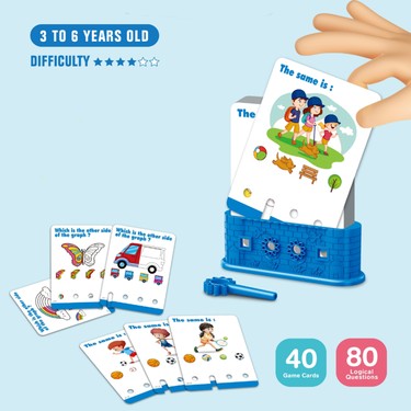 知育玩具 Question and Answer Cards Learning Fun Eğitici Mantık Oyunu 3-6 Yaş 40 Kart 80 Soru Fiyatı