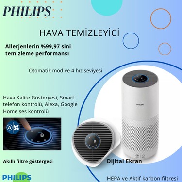 Philips Smart Sensing TEKNOLOJISI,330 M3/saatcadr'ye Kadar Fiyatı