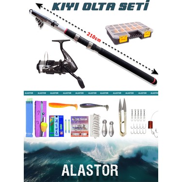 Hazır Tam Takım Kıyı Olta Seti 210CM 75-150GR Hobi Kıyı Olta Fiyatı