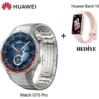 Huawei Watch Gt5 Pro 46 mm Akıllı Saat Titanyum+Huawei Band Fiyatı