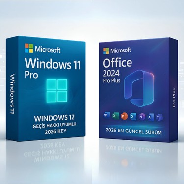 Microsoft Windows 11 Pro + Office 2024/2026 Pro Plus | Fiyatı