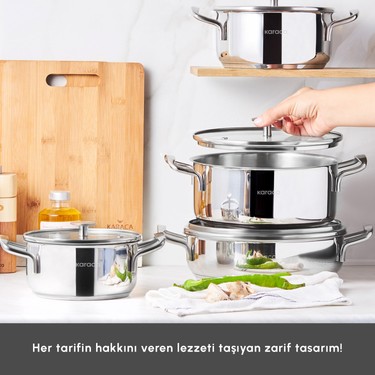 Karaca Alaz 8 Parça Çelik Tencere Seti Fiyatı - Taksit Seçenekleri