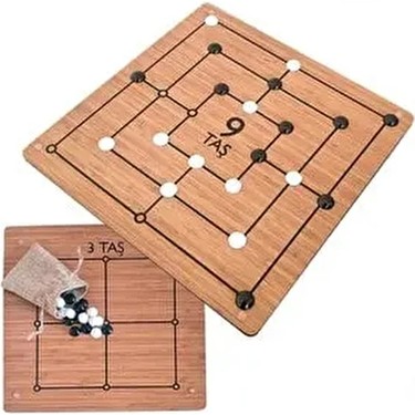 9 Taş / Akıl Oyunları - Traditional Turkish Strategy Board Game (Nine Stones / Mind Games)