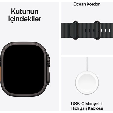 Apple Watch Ultra 3 Gps + Cellular, 49 mm Siyah Titanyum Fiyatı