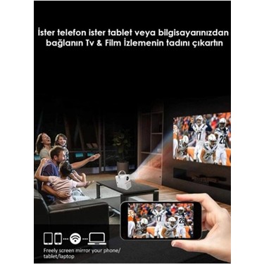 Multibox T6 Promax Android Projektör Wifi Bluetooth 240 Inç Fiyatı