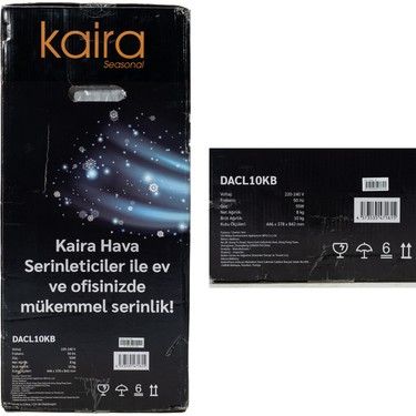 Kaira Dacl10kb 10 Lt Sessiz Portatif Hava Serinletici Fiyatı