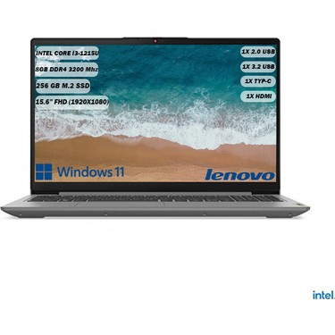 Lenovo Ideapad 3 Intel Core i3-1215U 8 GB 256 GB SSD Fiyatı