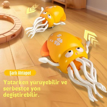 Dans Eden Şarjlı, Ledli , Işıklı ve Müzikli Dansçı Ahtapot Fiyatı
