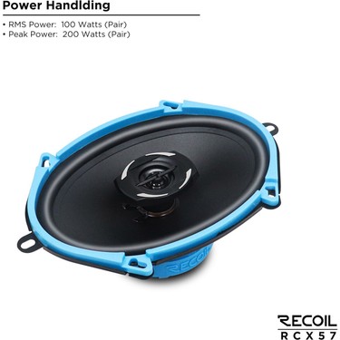 Recoil RCX57 Oval Koaksiyel Hoparlör (200 Watt) Fiyatı
