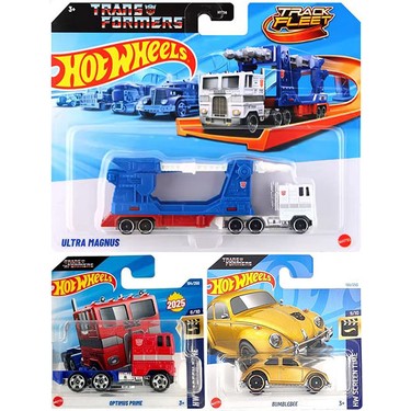 Hot Wheels Transformers 3台セット 3 Araç Transformers Set - Hot Wheels Optimus Prime & Fiyatı