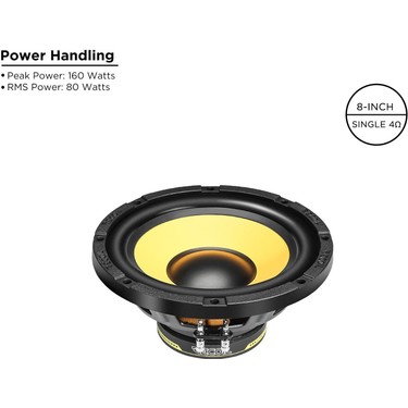 Recoil Lw-8s4 20CM Subwoofer (160 Watt) Fiyatı - Taksit Seçenekleri