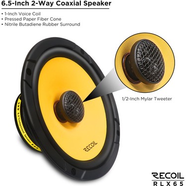 Recoil RLX65 16 cm Koaksiyel Hoparlör (160 Watt) Fiyatı