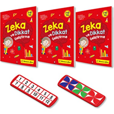 Yükselen Zeka Zeka ve Dikkat Geliştirme Seti 7-10 Yaş 96 Kitabı