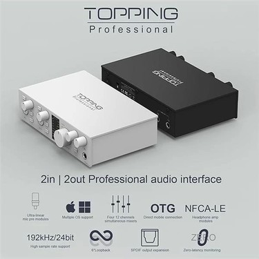 Topping Professional E2X2 Otg | Black Yüksek Kalite Usb-C Fiyatı