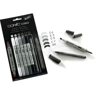 Copic Ciao Marker 5+1 Set Grey Tones Fiyatı - Taksit Seçenekleri