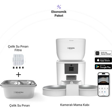 Xenon Smart Akıllı Çift Hazneli ve Kameralı Mama Kabı Ultra Fiyatı