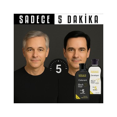 Mirage Black Hair Şampuan Seti 200 ml Erkekler İçin Renk Fiyatı