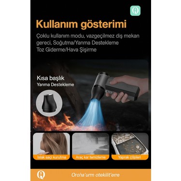 130.000 Rpm Turbo Fan | Kablosuz Şarjlı Üfleyici | Araç Içi Fiyatı