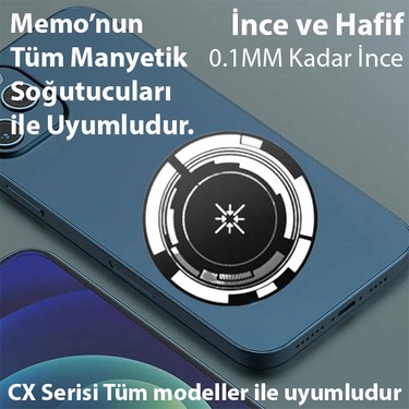 Memo Manyetik Metal Halka - Memo Telefon Soğutucu Uyumlu Fiyatı