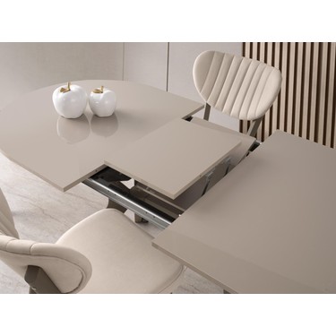 usa様おまとめ Star Capuccino Lak Panel Mutfak Masa Sandalye Takımı 82X138 Fiyatı