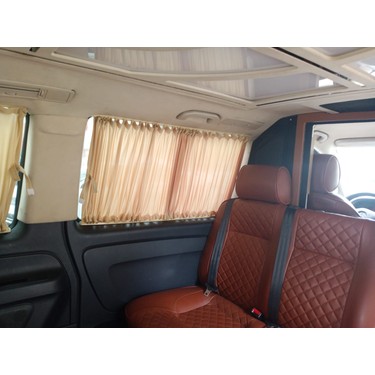 Micro-Sun KREM HYUNDAI STAREX Raylı Oto Perde 5 Cam