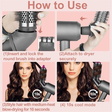 Dyson Airwrap Için Yuvarlak Fırça Ataşmanı ve Dyson Saç Fiyatı