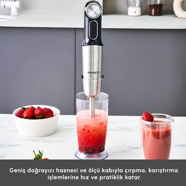 Karaca Inox Quick Mix Hız Ayarlı 1300W El Blender Set - Fiyatı