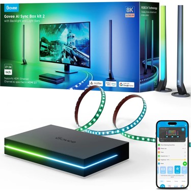 Govee Aı Sync Box Kit 2 27-34 Inç Gaming Monitör Arkası Fiyatı