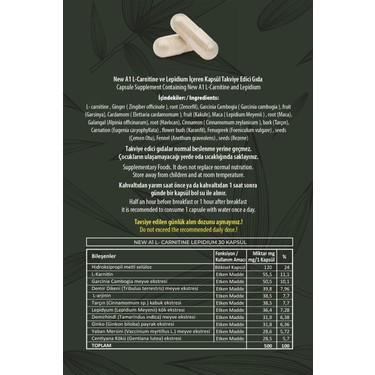 Hhs New A1 L-Karnitine 30 Kapsl Fiyat - Taksit Seenekleri