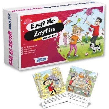 りか Orka Çocuk 1. Sınıflar İçin Ezgi ile Zeytin Hikaye Seti 10 Kitabı