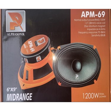 Alphasonik Oval APM69 Midrenge Fiyatı - Taksit Seçenekleri