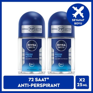 Nıvea Men Erkek Roll-On Deodorant Fresh Active 25ML, 72 Saat Fiyatı