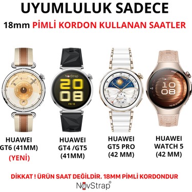 NovStrap Huawei Watch Gt6 41mm Gt4 41mm Gt5 41mm ile Uyumlu Fiyatı