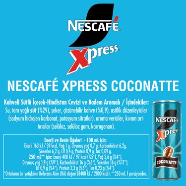 ⭐︎cocco⑅◡̈*⭐︎ Nescafé Xpress Coconatte Soğuk Kahve 250 ml X6 Fiyatı