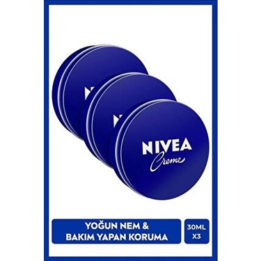 Nivea Creme 30 ml x 3 Normal Ciltler için Dermatolojik Fiyatı