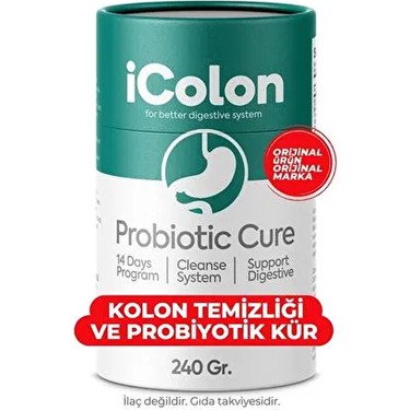 Black Natural iColon Probiyotik Cure 240 Gr Fiyatı