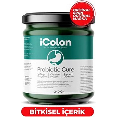Black Natural iColon Probiyotik Cure 240 Gr Fiyatı