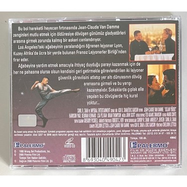 Van Damme Aslan Yürek (Lionheart) VCD (Orijinal 1990 Dönem Fiyatı