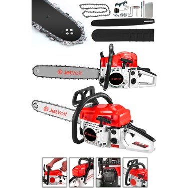 Jetvolt Ekstra Güçlü 52CC 2.9 Hp 8000 Rpm Benzinli Ağaç Odun Fiyatı