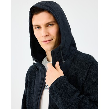 Skechers M Comfort Hoodie Sherpa Jacket Erkek Siyah Mont Fiyatı