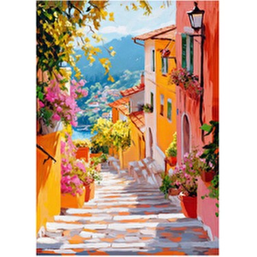 1000 Parça Puzzle - Mediterranean Stairs (Akdeniz Fiyatı