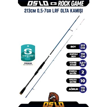 Oslo Rock Game 213CM 0,5-7 gr Lrf Olta Kamışı Fiyatı