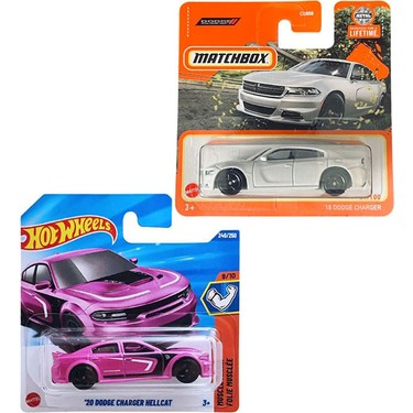 2 Araç Set - Hot Wheels '20 Dodge Charger Hellcat I Pembe & Fiyatı