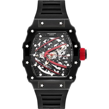 Lee Cooper LC07980.651 Erkek Kol Saati | 45 mm Siyah Iskelet Fiyatı