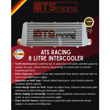 Intercooler 8 Litre Universal -Ats Racing - Turbo Ara Fiyatı